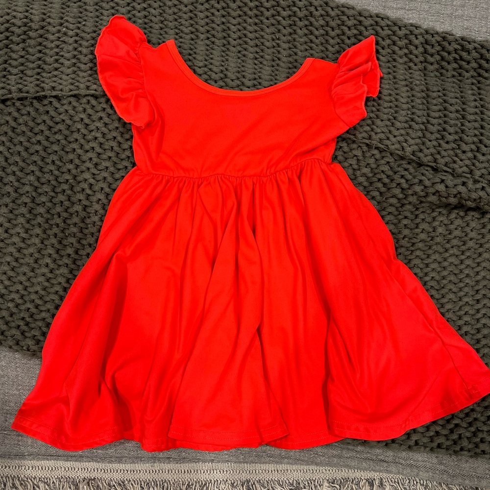 Charming Red Kids Dress